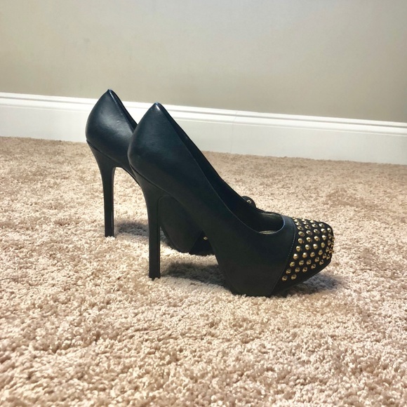 Black studded stilettos - Picture 3 of 4